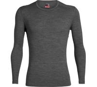 Icebreaker - Intimo tecnico in lana merino, 260 g/m² - Mens 260 Tech LS Crewe Gritstone Heather per Uomo - Taglia S - Grigio
