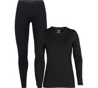 Icebreaker - Intimo tecnico in lana merino 260g - Pack W Merino 260 Tech LS Crewe Black
