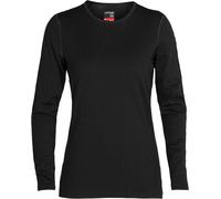Icebreaker 260 Tech Crew Merino Long Sleeve Base Layer Nero L Donna