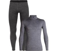 Icebreaker - Intimo termico in lana merino - Pack M Merino 200 Oasis LS Half Zip Gritstone Heather