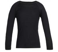 T-Shirt Icebreaker 200 Oasis Crewe manica lunga nero bambini - 2