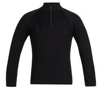 ICEBREAKER Kids 260 Tech Ls Half Zip - Bambino - Nero - Taglia 12 anni- modello 2025