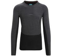 ICEBREAKER M 125 Zoneknit Ls Crewe - Uomo - Grigio / Nero - Taglia S- modello 2025