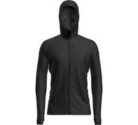 Felpa funzionale da uomo Icebreaker M Mer 260 Quantum IV LS Zip Hoodie Taglia: L / Colore: nero