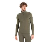 Icebreaker Maglia da Uomo a Maniche Lunghe con Mezza Zip per Tutti i Giorni, Felpa con Cerniera, 100% Lana Merino