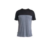 Maglietta funzionale da uomo Icebreaker Men Merino 125 Cool-Lite™ Sphere III SS Tee Colour Block Taglia: XXL / Colore: grigio/nero