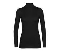 Maglia intima Icebreaker 260 Tech Turtleneck manica lunga nero donna - L