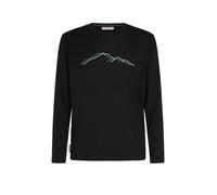 Icebreaker Merino 150 Tech Lite Rainer Ridge Long Sleeve T-shirt Nero M Uomo
