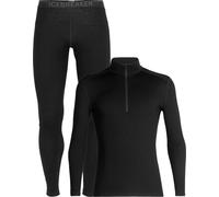 Icebreaker - Maglia termica in lana merino - Pack M Merino 260 Tech LS Half Zip Black
