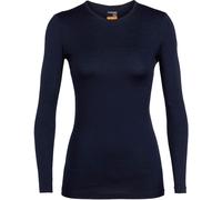 Icebreaker - Maglia termica in lana merino - W Merino 200 Oasis LS Crewe Midnight Navy per Donne - Taglia M - Blu navy
