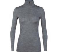 Icebreaker - Maglia termica in lana merino - W Merino 200 Oasis LS Half Zip Gritstone Heather per Donne - Taglia S - Grigio