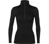 ICEBREAKER W 260 Tech Ls Half Zip - Donna - Nero - Taglia L- modello 2025