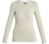Icebreaker - Maglia termica in lana merino - Women Merino 200 Oasis LS Crewe Undyed per Donne - Taglia M - Bianco