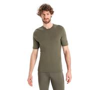 Icebreaker Maglietta a Manica Corta da Uomo - 100% Lana Merino per Escursioni, Sport, Corsa, Fitness - Loden, M
