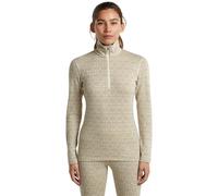 Icebreaker - Women's Merino 260 Oasis L/S Half Zip Alpine Geo - Intimo lana merinos M beige