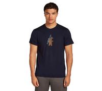 Icebreaker – T-shirt in lana Merino 150 Tech Lite Bear Tour – Uomo M – Blu navy