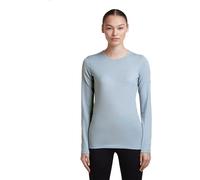 Maglietta da donna Icebreaker Merino 200 Oasis LS Crewe Zinc Blue M