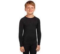 Icebreaker Maglia manica lunga 200 Oasis LS Crewe Kids – Lana merino Nero 12 anni (mod. 2024)