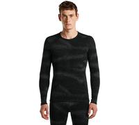 Icebreaker - Prima pelle in lana merino - M Merino 260 Oasis Vertex LS Crewe Chillwave Black Obsidian J - Taglia L - Nero