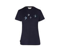 Icebreaker Merino 150 Tech Lite Bird Transit Short Sleeve T-shirt Blu XL Donna