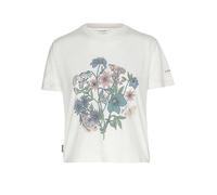 Icebreaker - Women's Merino 150 Tech Lite S/S Crop NZ Flora - Maglia merino L bianco