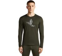 Icebreaker Maglietta Intima Tenica A Maniche Lunghe 200 Oasis Skiing Yeti