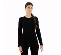 Icebreaker 260 Tech Crew Merino Long Sleeve Base Layer Nero XS Donna
