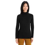 Icebreaker - Strato base in lana merino - W Merino 260 Oasis LS Turtleneck Black - Taglia S - Nero