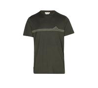 Maglietta da uomo Icebreaker Men Merino 150 Tech Lite SS Tee Range Stripes Taglia: XL / Colore: marrone scuro