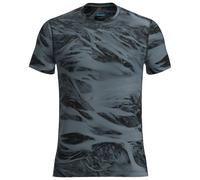 Icebreaker - Merino 125 Cool-Lite Speed S/S Tee Motion AOP - Maglia funzionale S blu