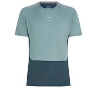 Maglietta funzionale da uomo Icebreaker M Mer 125 ZoneKnit SS Crewe Taglia: XL / Colore: blu