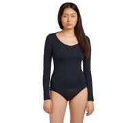 Icebreaker Merino 150 Siren Sweetheart Long Sleeve Base Layer Nero L Donna