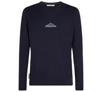 Icebreaker - T-shirt in lana - M Merino 150 Tech Lite LS Tee Road To Cook Midnight Navy per Uomo - Taglia L - Blu navy