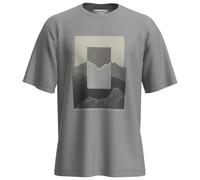 Icebreaker - Merino 150 Tech Lite S/S Relaxed Mountain Shift - Maglia merino M grigio