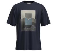 Icebreaker - Merino 150 Tech Lite S/S Relaxed Mountain Shift - Maglia merino S blu