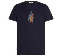 Icebreaker - Merino 150 Tech Lite S/S Tee Bear Tour - Maglia merino L blu