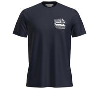 Maglietta da uomo Icebreaker Men Merino 150 Tech Lite SS Tee Evolving Layers Taglia: L / Colore: blu scuro