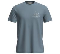 Icebreaker Merino 150 Tech Lite Peaceful Pass Short Sleeve T-shirt Blu L Uomo