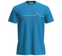 Icebreaker - Merino 150 Tech Lite S/S Tee Range Stripes - Maglia merino S blu