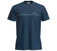 Icebreaker - Merino 150 Tech Lite S/S Tee Range Stripes - Maglia merino XL blu