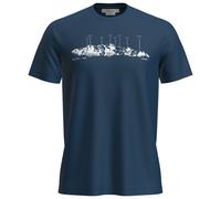 Icebreaker - Merino 150 Tech Lite S/S Tee The Peaks - Maglia merino XL blu