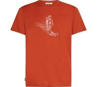 Maglietta da uomo Icebreaker Merino 150 Tech Lite Skiing Yeti Taglia: M / Colore: arancione