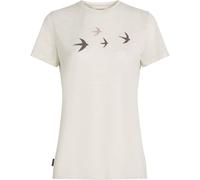 ICEBREAKER Merino 150 Tech Lite Ss Tee Bird Transit W - Donna - Bianco - Taglia S- modello 2026