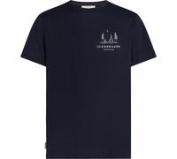 Maglietta da uomo Icebreaker Men Merino 150 Tech Lite SS Tee Peaceful Pass Taglia: L / Colore: blu scuro