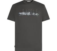 Icebreaker Merino 150 Tech Lite The Peaks Short Sleeve T-shirt Nero M Uomo