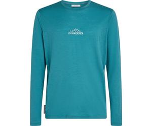 ICEBREAKER Merino 150 Techlite Ls Tee Road To Cook - Uomo - Blu - Taglia XL- modello 2026