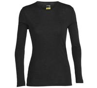 Icebreaker Merino 175 Everyday LS Crewe - maglietta tecnica a maniche lunghe - donna S Black woman Lana Merino