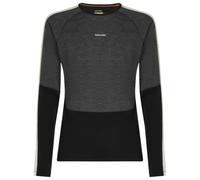 Maglietta funzionale da uomo Icebreaker Men Merino 200 Oasis+ LS Crewe Taglia: M / Colore: grigio/nero