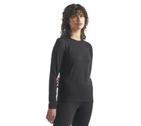 Icebreaker - Base layer in lana merino, 200 g/m² - Wmns 200 Oasis LS Crewe Black per Donne - Taglia XS - Nero