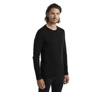 Icebreaker Merino 200 Oasis LS Crewe - maglietta tecnica a maniche lunghe - uomo M Black man Lana Merino